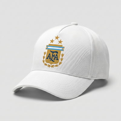 Premium White Argentina AFA Supporter Cap (3 Stars)